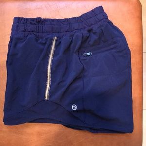 Lululemon hotty hot shorts navy blue